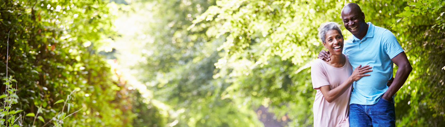 Couple Walking in a Park