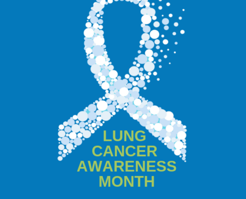 Lung Cancer Awareness Month Ribbon